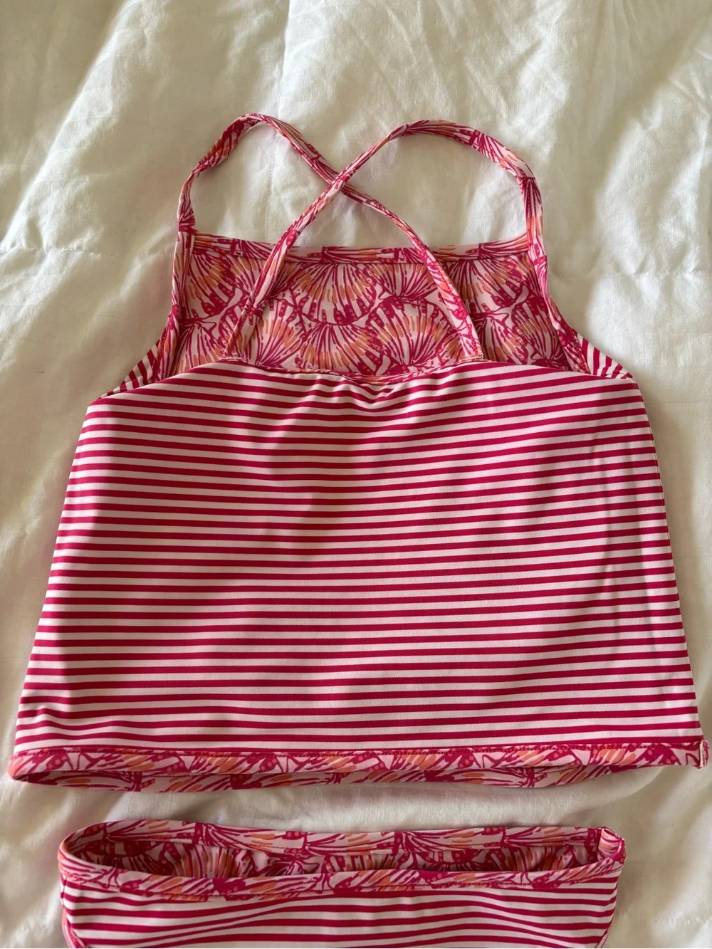 4T Girls Vineyard Vines reversible swimsuit tankini